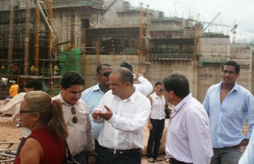 Presidente da Câmara Municipal comanda visita técnica no canteiro de obras da UHE/Jirau