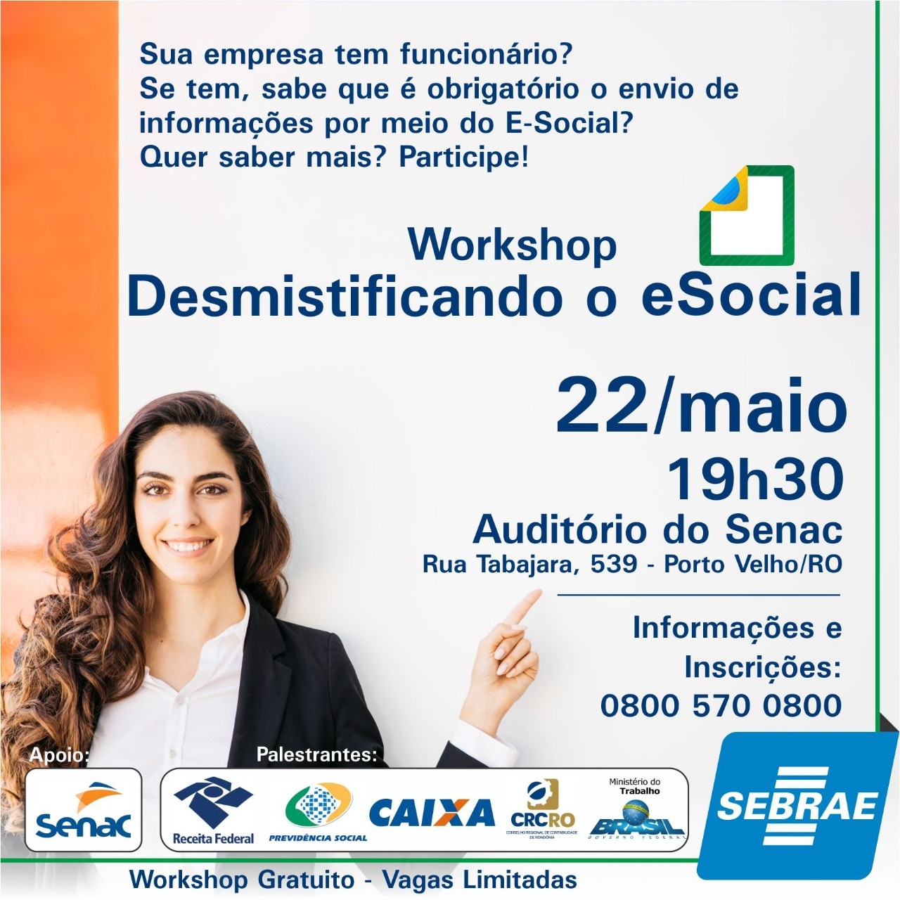 SEBRAE: Parceiros se reúnem para desenvolver sistema com o eSocial