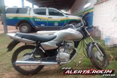 PM recupera moto furtada antes que a proprietária soubesse do crime