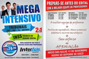 INTERAÇÃO lança curso Mega Intensivo para concursos públicos de diversas áreas 