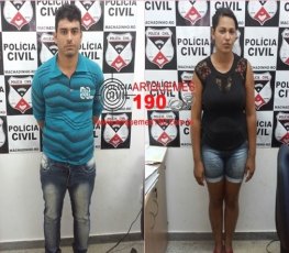 Polícia Civil divulga foto de casal Sem Terra preso