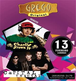 Tributos Charlie Bronw Jr + Capital Inicial no Grego