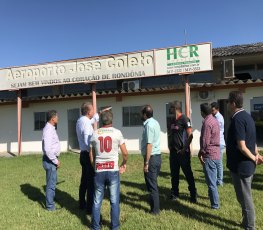 Laerte Gomes vistoria obra de Aeroporto em Ji-Paraná