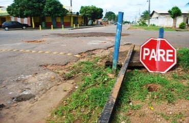 TRÂNSITO – Sinalização precária em vias do centro de Porto Velho preocupa condutores de veículos – Fotos