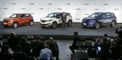 Renault apresenta três novos carros
