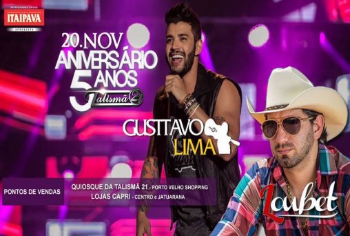 Rondoniaovivo sorteia 12 ingressos para Gusttavo Lima e Loubet