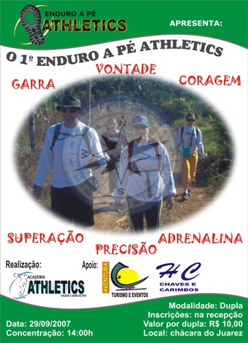 Academia Athletics realiza 1º Enduro a Pé neste sábado