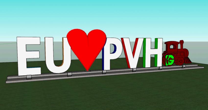 PAINEL: Letreiro 'EU♥PVH' será instalado no elevado da Três e Meio