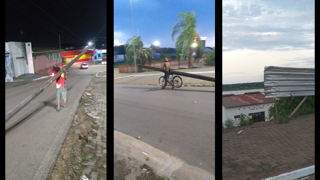 CENTRO ANTIGO: Até tapumes da EFMM e postes de padrão de energia viram alvo de furtadores