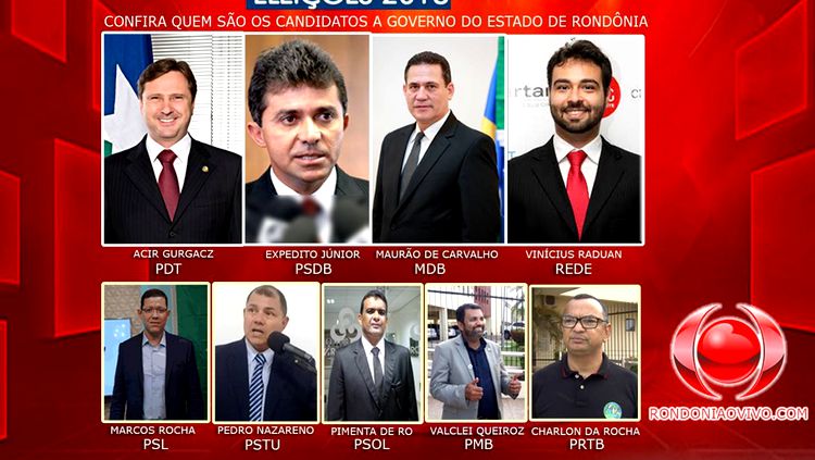 ELEIÇÕES 2018: Confira a agenda dos candidatos ao Governo de RO para esta quinta-feira, 30