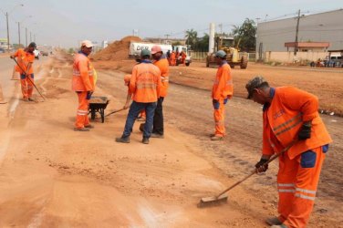 Obras seguem aceleradas na Rua da Beira