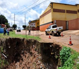 RISCO - Trecho da avenida Guanabara é interditado