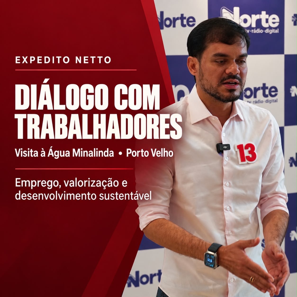 EXPEDITO NETTO: Candidato dialoga com trabalhadores sobre emprego e desenvolvimento