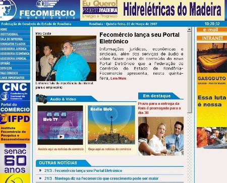 Fecomércio apresenta Portal Eletrônico à imprensa