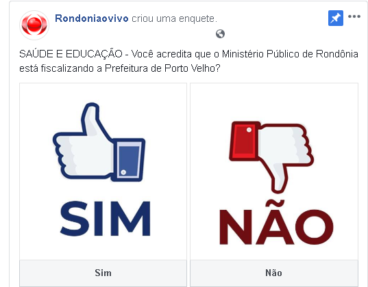 ENQUETE: Você acredita que o Ministério Público está fiscalizando a Prefeitura de Porto Velho?