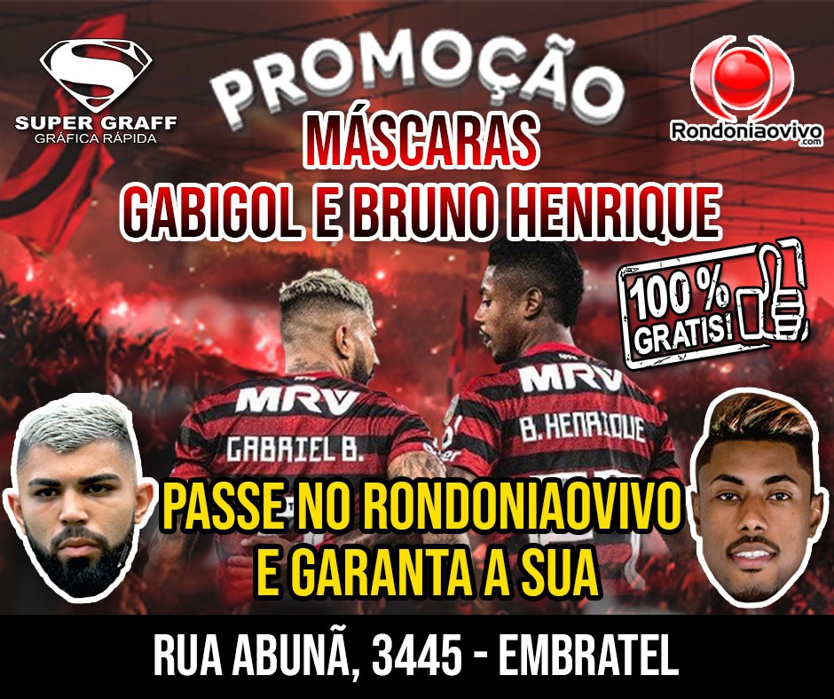 ASSISTA AO VIVO: Visite o Rondoniaovivo e ganhe sua máscara do Gabigol e Bruno Henrique