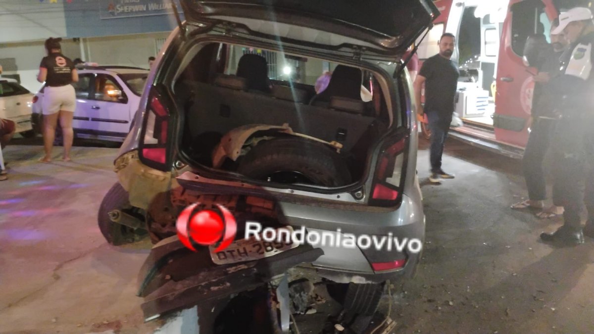 ASSISTA: Mulher fica ferida em grave acidente na Dom Pedro II