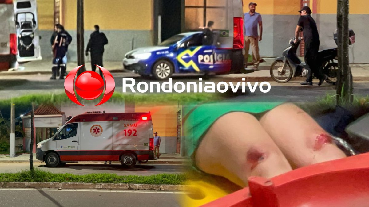 VEJA VÍDEO: Mulher em moto é hospitalizada ao sofrer queda durante tentativa de roubo 