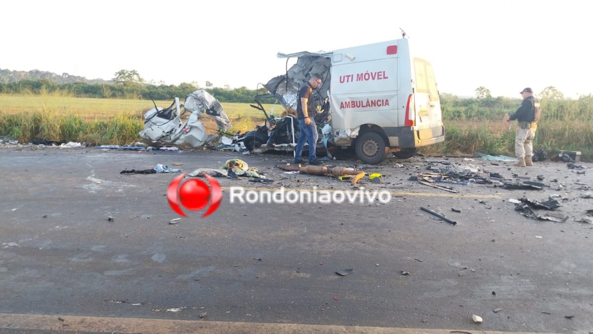 NA BR-364: Identificadas vítimas de trágico acidente entre ambulância e carreta de soja 