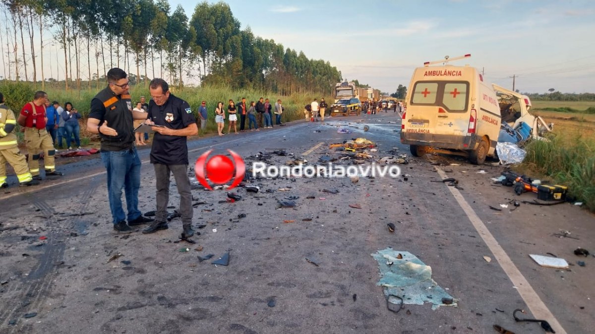 NA BR-364: Identificadas vítimas de trágico acidente entre ambulância e carreta de soja 