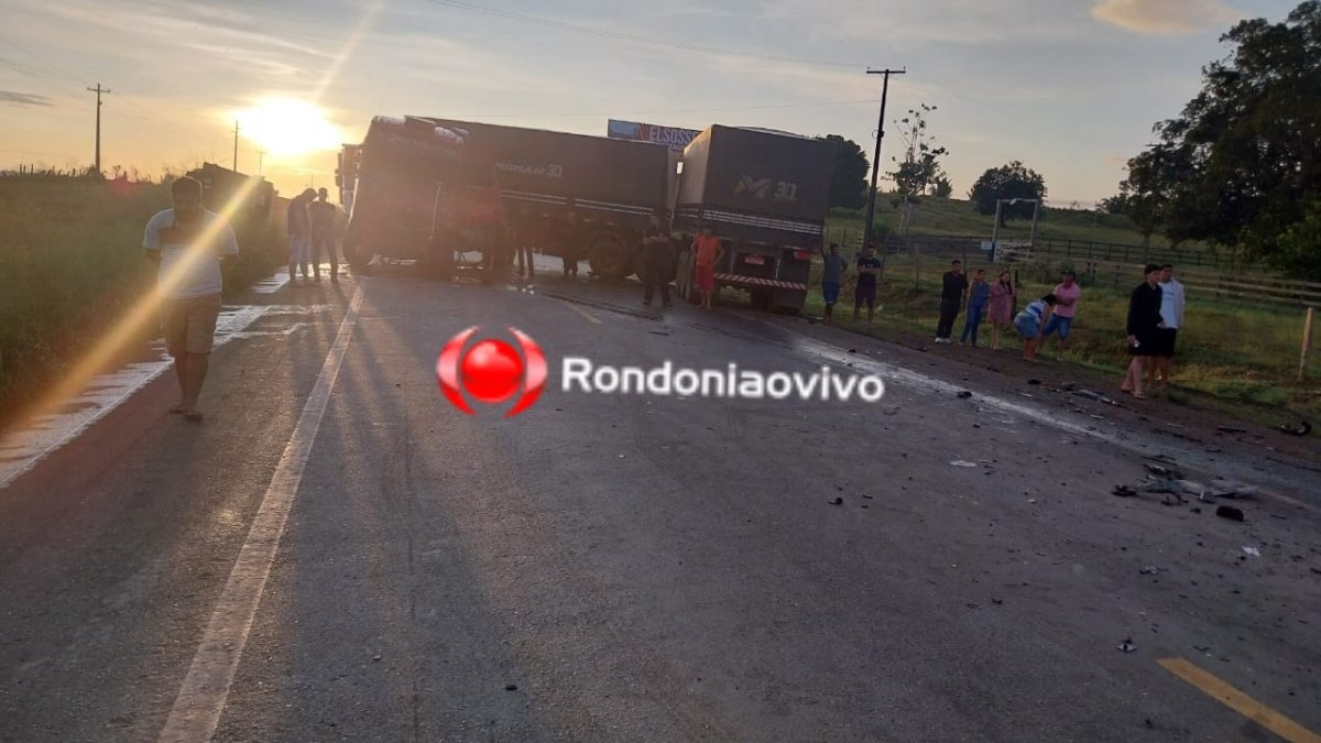 NA BR-364: Identificadas vítimas de trágico acidente entre ambulância e carreta de soja 