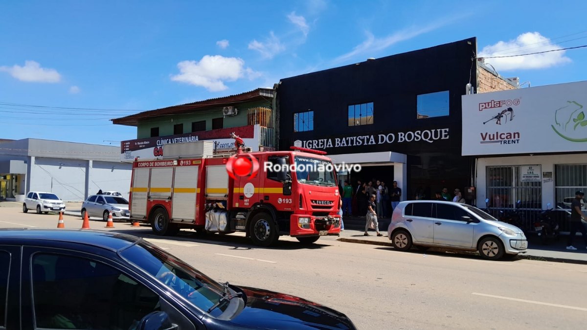 VÍDEO: Igreja tem princípio de incêndio durante culto em Porto Velho 