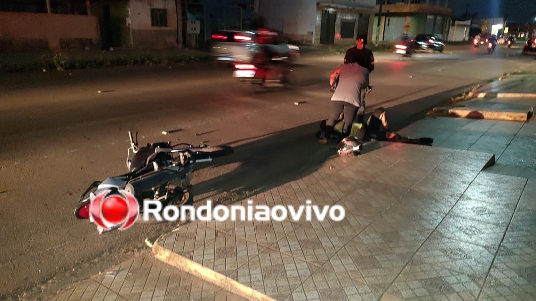 URGENTE: Motociclista sofre grave fratura exposta em acidente na Amazonas