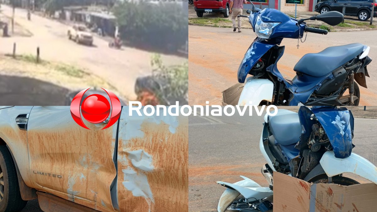 VÍDEO: Mulher em Honda Biz avança cruzamento e fica em estado grave após acidente 