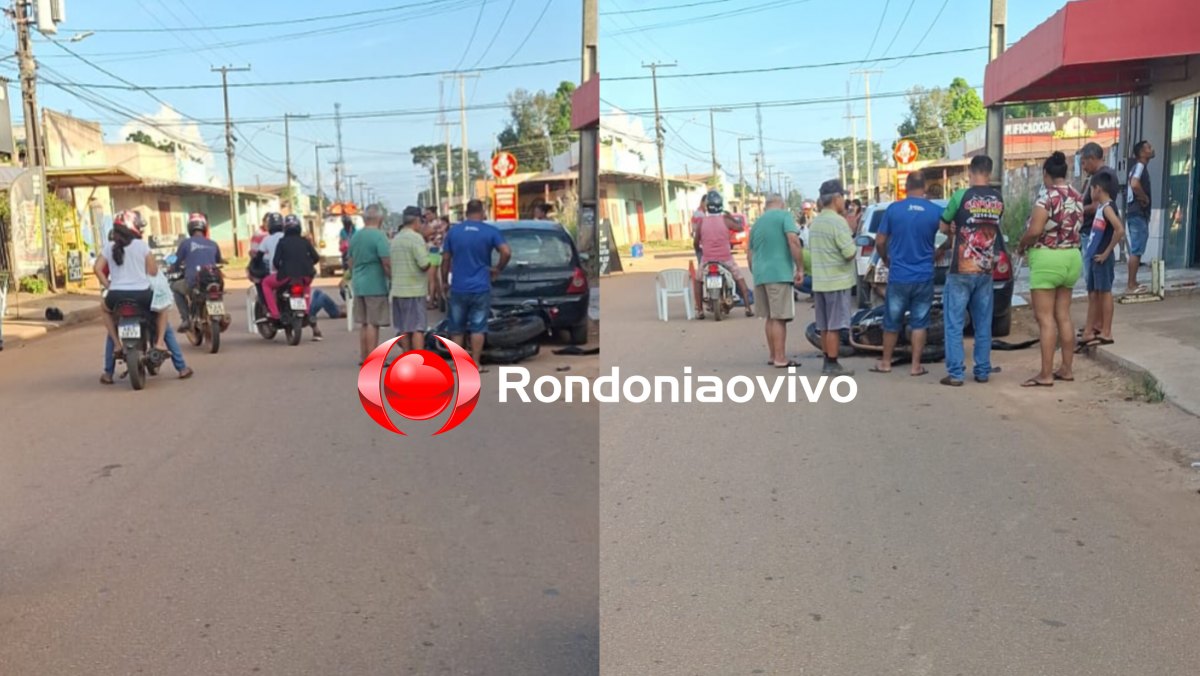 INTUBADO: Motociclista sofre traumatismo ao bater em carro de pastor na frente de igreja 