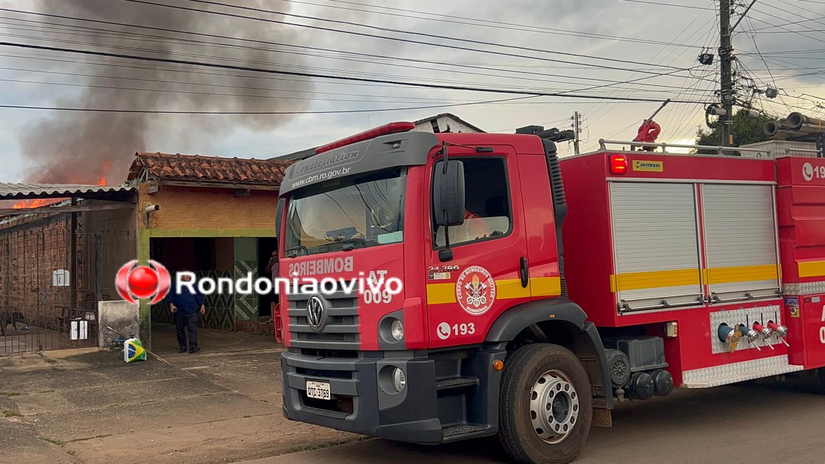 VÍDEO: Homem fica em estado gravíssimo ao levar choque em casa que pegou fogo