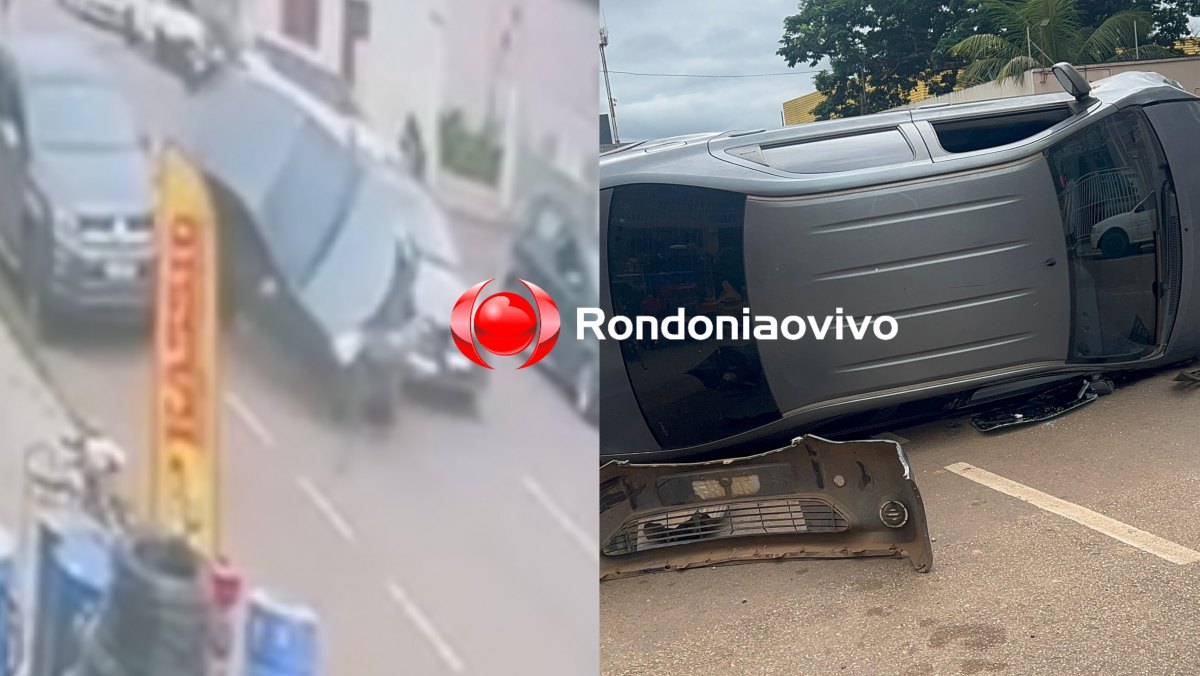 CAPOTAMENTO: Grave acidente na Amazonas é filmado por câmera de segurança