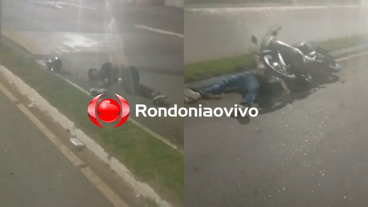 VÍDEO: Jovens ficam gravemente feridos após acidente na frente da Caixa Econômica 