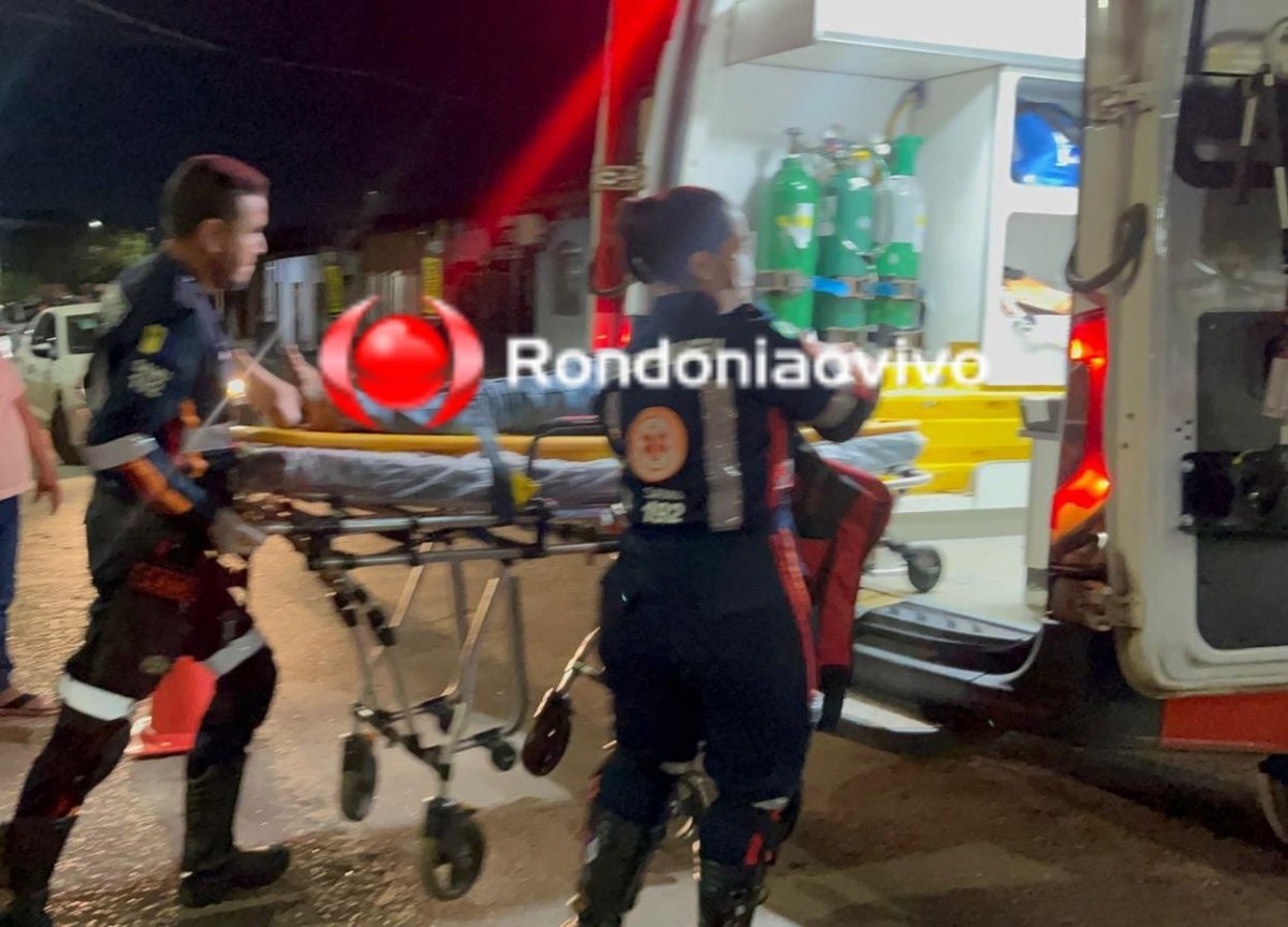 URGENTE: Três pessoas ficam feridas após batida entre motocicletas 