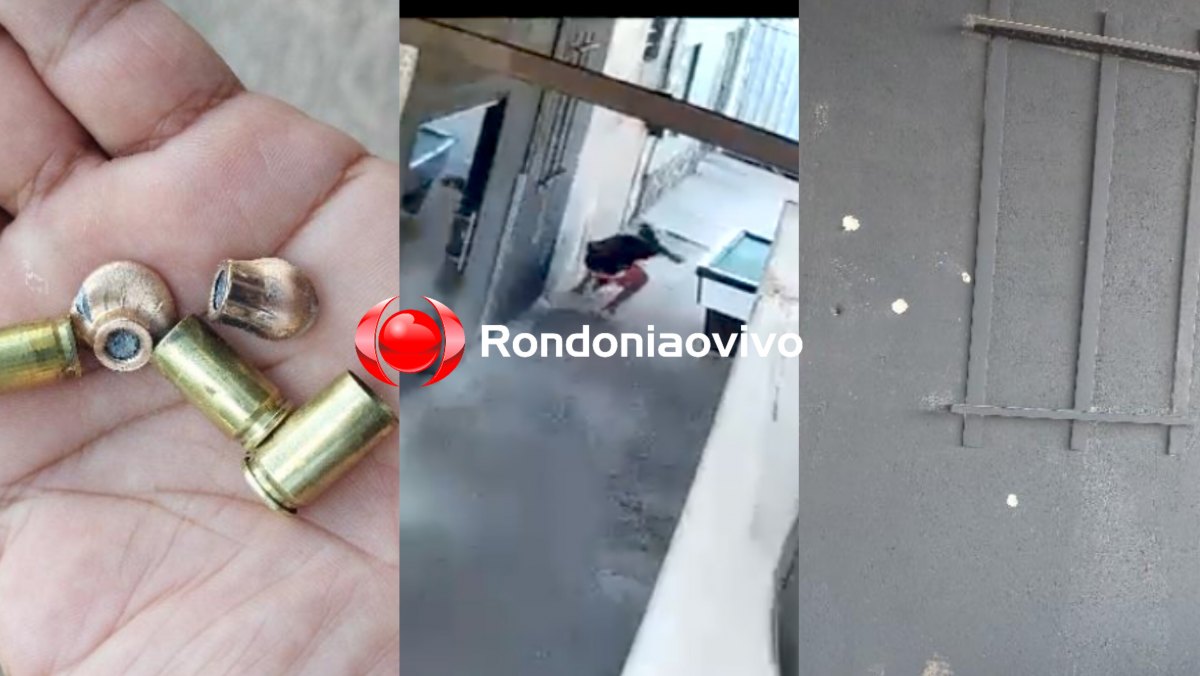 VIDEO: Criminosos em Pálio branco atiram contra rivais em moto e quase atingem pedestre 