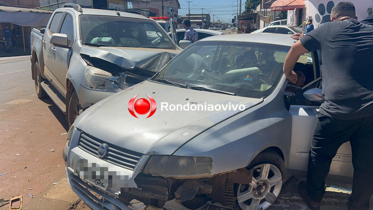 URGENTE: Motorista fica desacordado em grave batida na capital