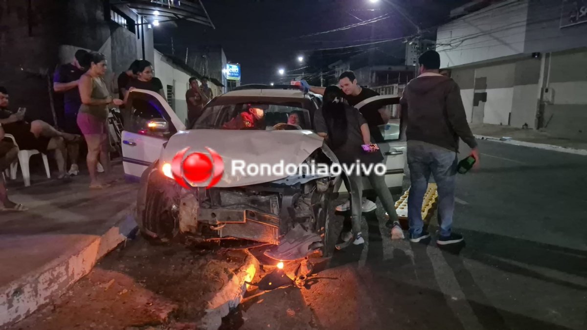 ASSISTA: Mulher fica ferida em grave acidente na Dom Pedro II