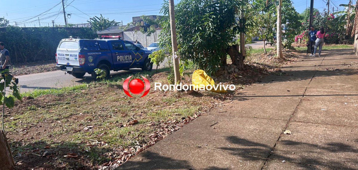 AMARRADO: Corpo encontrado enrolado em lona é jogado na calçada de residência 