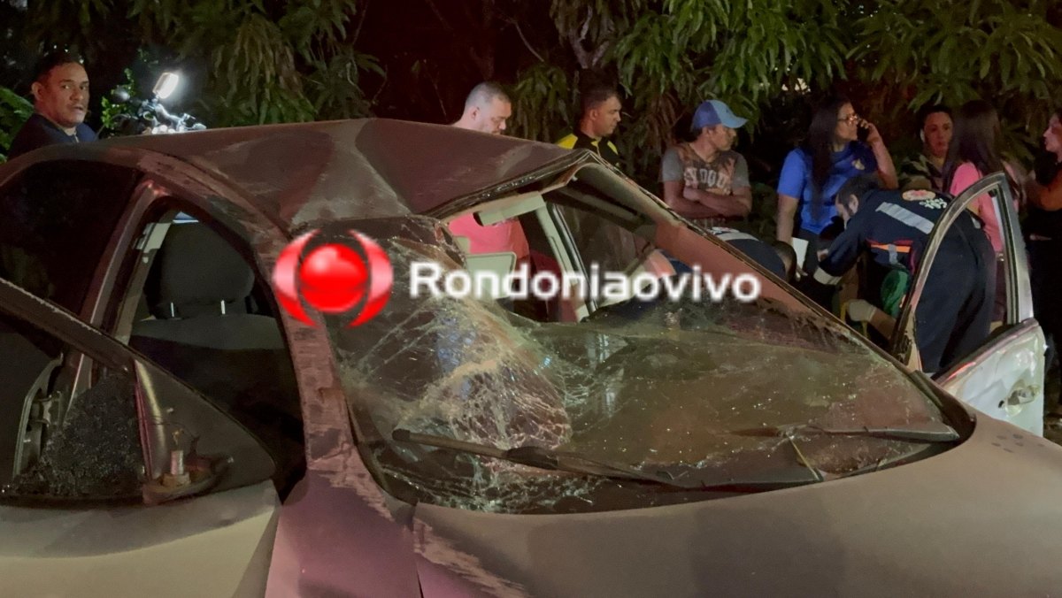 VÍDEO: Mulher fica gravemente ferida após capotamento na BR-364