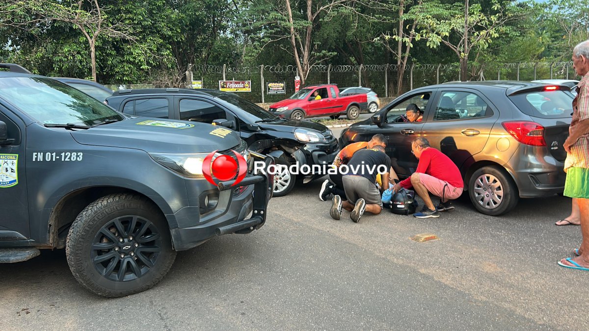URGENTE: Mulher sofre graves lesões em acidente na Avenida Guaporé