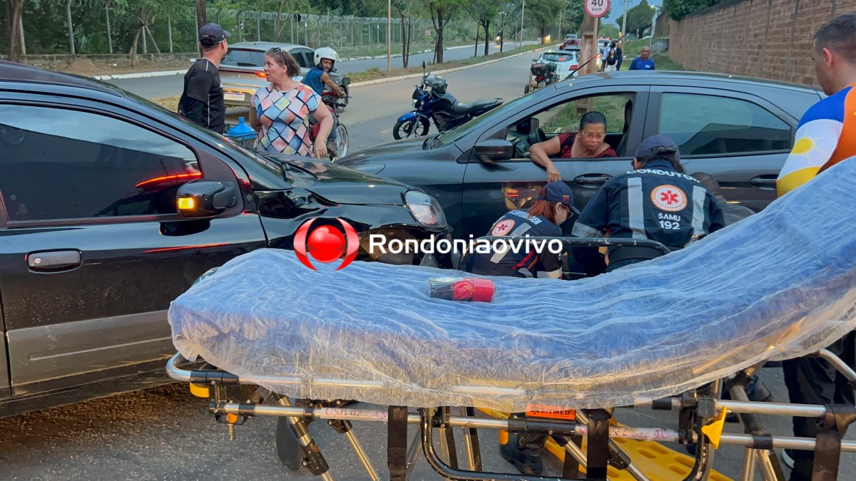 URGENTE: Mulher sofre graves lesões em acidente na Avenida Guaporé