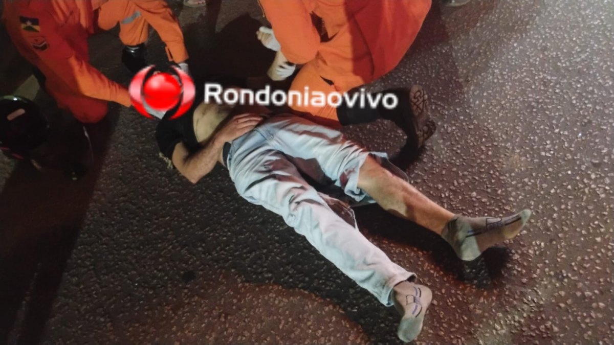 CARRO AVANÇOU: Motociclista é vítima de grave acidente na Avenida Calama 