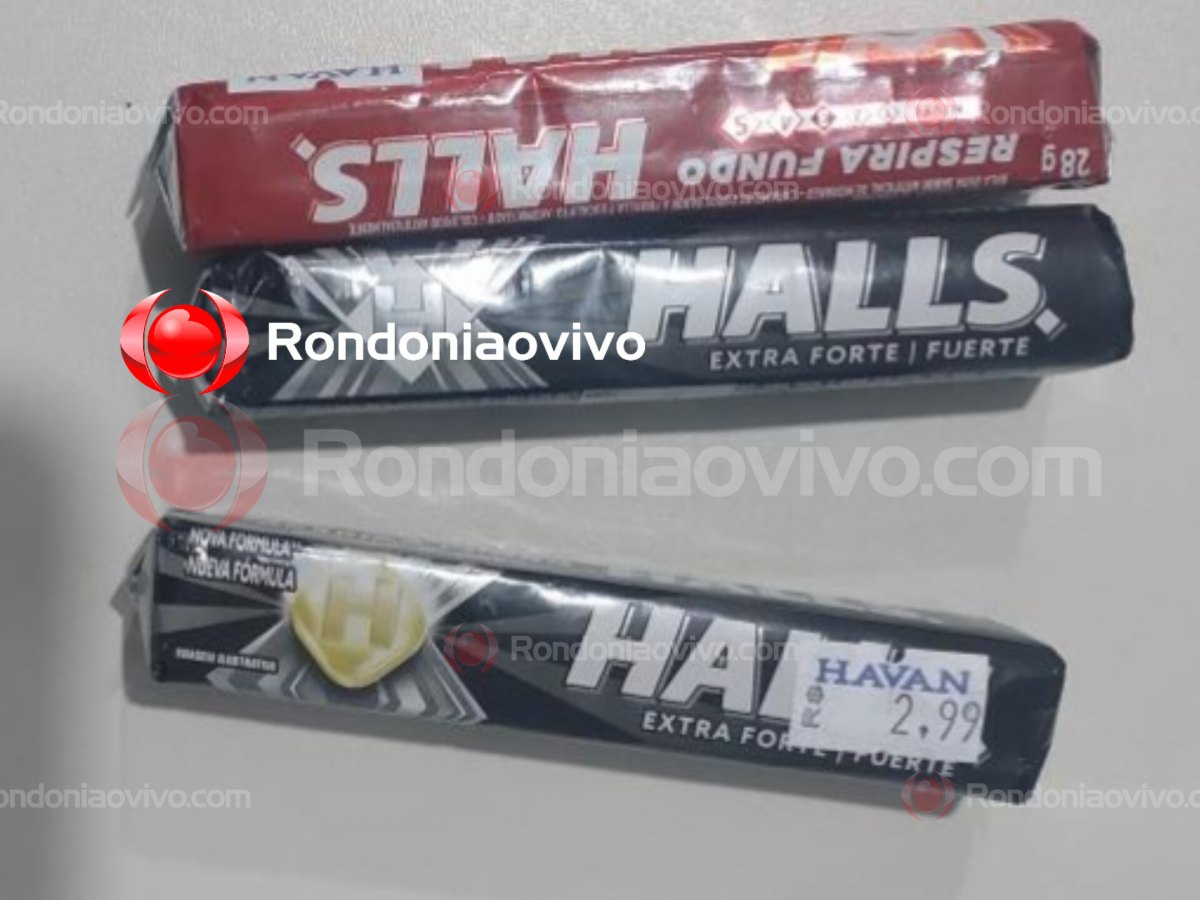 HALLS PRETO: Homem é preso por furtar pastilha em loja Havan