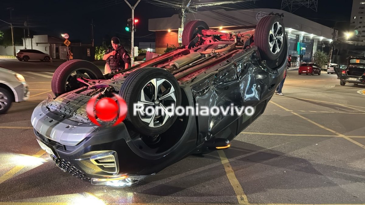 ONIX AVANÇOU: Vídeo registra grave acidente com capotamento 