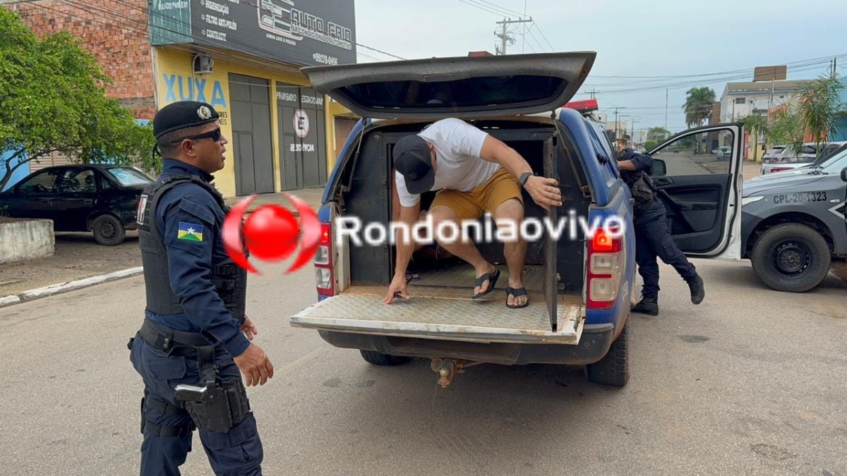 VÍDEO: Equipe do sargento Machado prende acusado de ataque contra sede do Rondoniaovivo 
