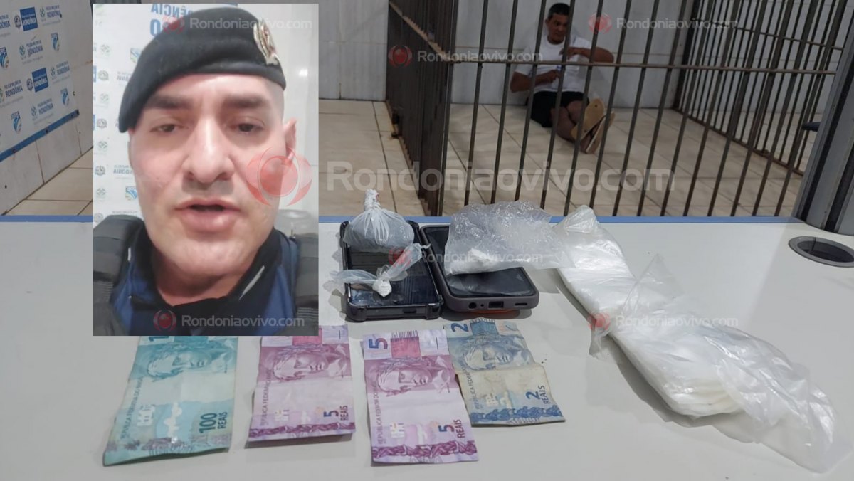 VÍDEO: Equipe do sargento Machado prende mais um acusado de tráfico de drogas