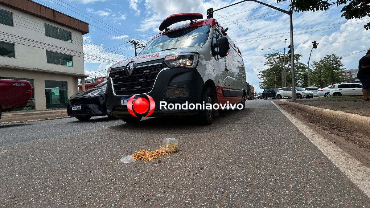 VÍDEO: Idoso sofre traumatismo craniano após atropelamento na Jorge Teixeira