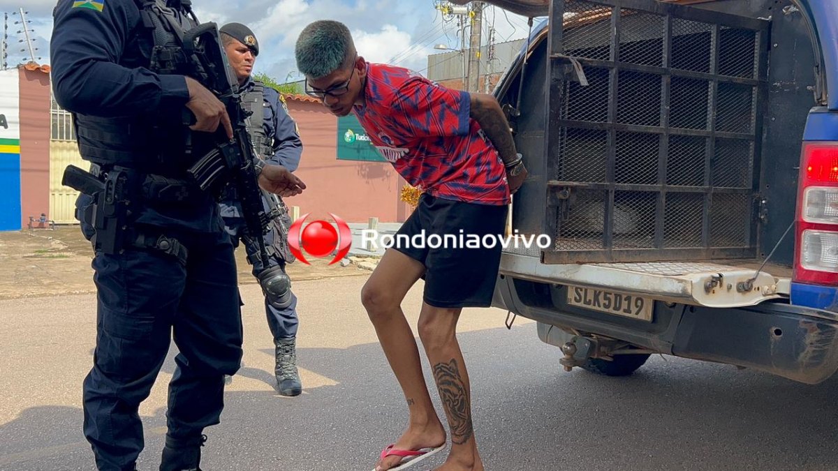 VÍDEOS: Equipe do sargento Rocha prende criminoso com arma e droga