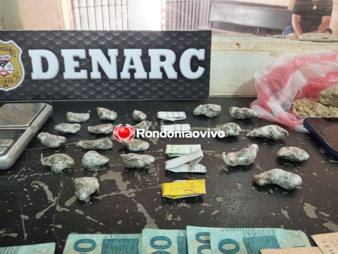 BOCA DO FANTASMA: Denarc prende traficante e fecha ponto de venda de drogas
