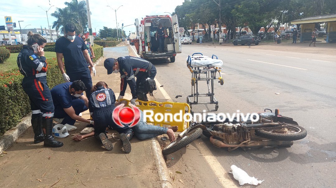 VÍDEO: Mulher fica em estado grave ao ser atropelada na Jorge Teixeira