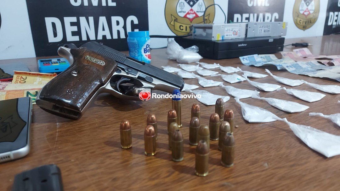 OPERAÇÃO DO DENARC: Traficante joga droga em vaso sanitário, mas não escapa da prisão no Cristal da Calama